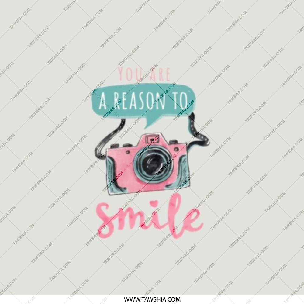 You Are A Reason To Smile, Camera Pocket Mirror, Cute Pocket Mirror, Gift for Photographer, Inspirational Mirror, Pocket Mirror - Tawshia