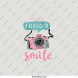 You Are A Reason To Smile, Camera Pocket Mirror, Cute Pocket Mirror, Gift for Photographer, Inspirational Mirror, Pocket Mirror - Tawshia