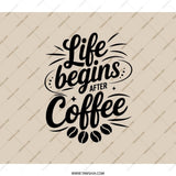 Life Begins After Coffee BackPack, Stylish Coffee Lover Back Pack, Gift for Coffee Lovers, Cute Coffee Themed Gift Backpack, Trendy Coffee - Tawshia
