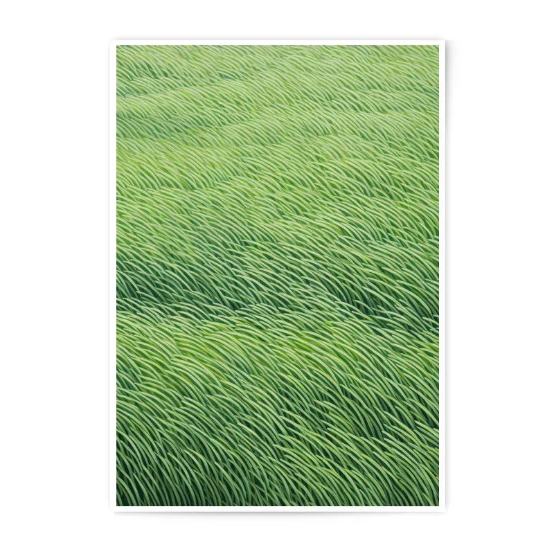 Lush Green Field Photographic Prints, Abstract Landscape Art, Nature Photography Wall Decor, Modern Fine Art Print, Home Office Artwork - Tawshia