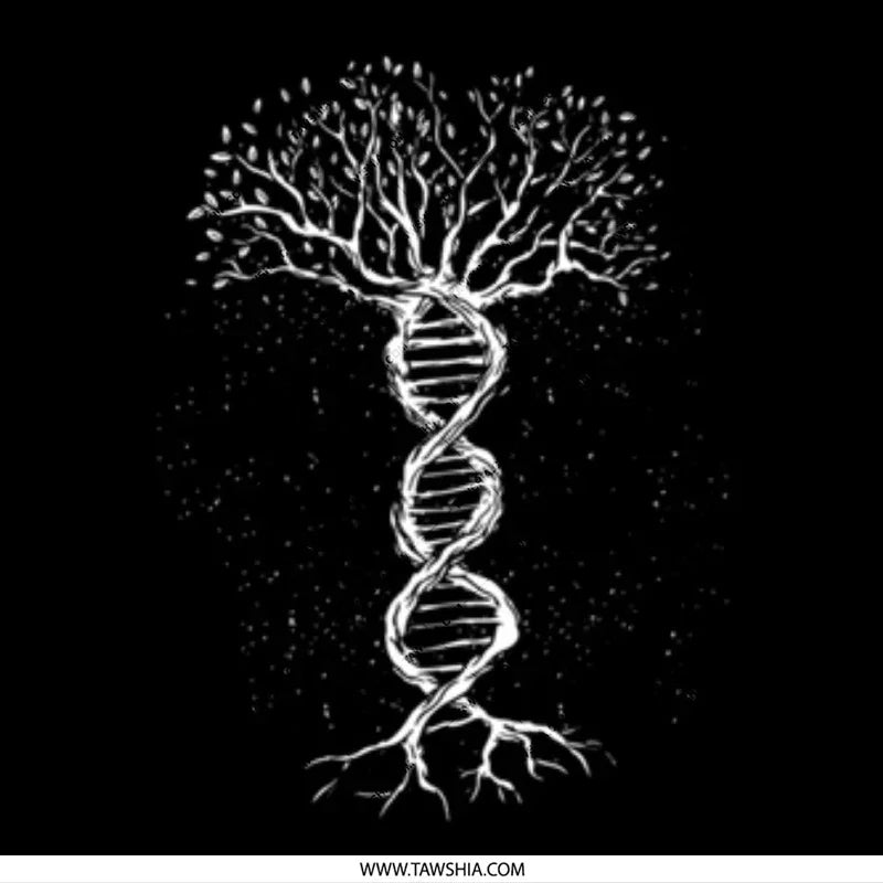 DNA Tree Design Unique Graphic T-Shirt product type