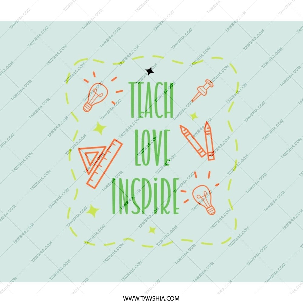 Teach Love Inspire Backpack, Teacher Appreciation Gift, Educational Bag, School Backpack, Teacher Backpack, Back To School Backpack - Tawshia