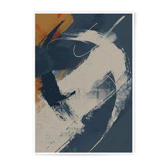 Abstract Art Photographic Print, Modern Wall Decor, Navy Blue Beige Art, Contemporary Home Decor, Living Room Art, Gift Idea - Tawshia
