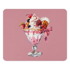 Sweet Dessert Mouse Pad, Sundae Mousepad, Cute Foodie Gift, Strawberry Cherry BlackBerry Mousepad, Unique Desk Decor, Office Computer Pad - Tawshia