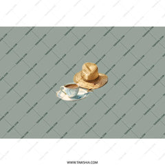 Coffee Tumbler, Straw Hat Tumbler, Beverage Tumbler, Coffee Cup Tumbler, Elegant Tumbler, Custom Tumbler, Drinkware Tumbler, Unique Tumbler - Tawshia