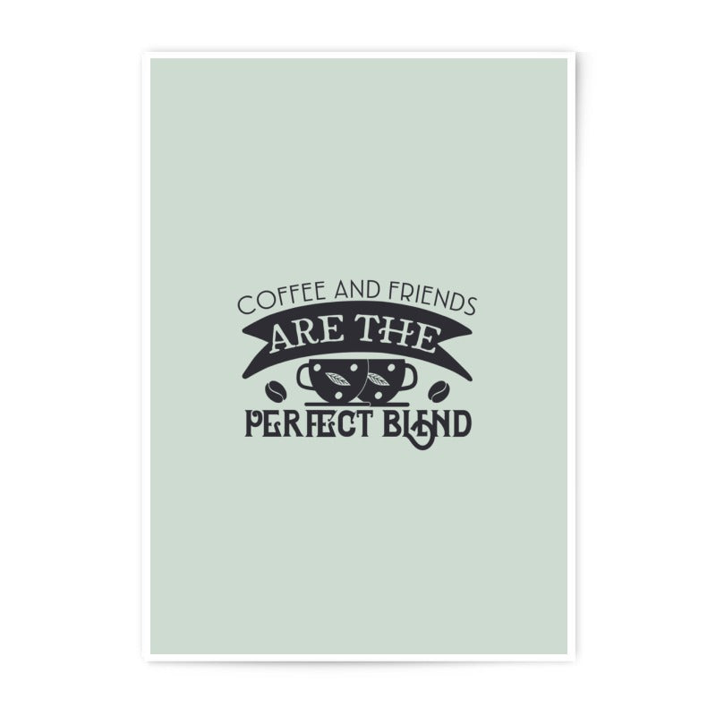 Coffee and Friends Photographic Print, Perfect Blend Wall Art, Kitchen Decor, Coffee Lover Gift, Home Decor, Modern Art - Tawshia