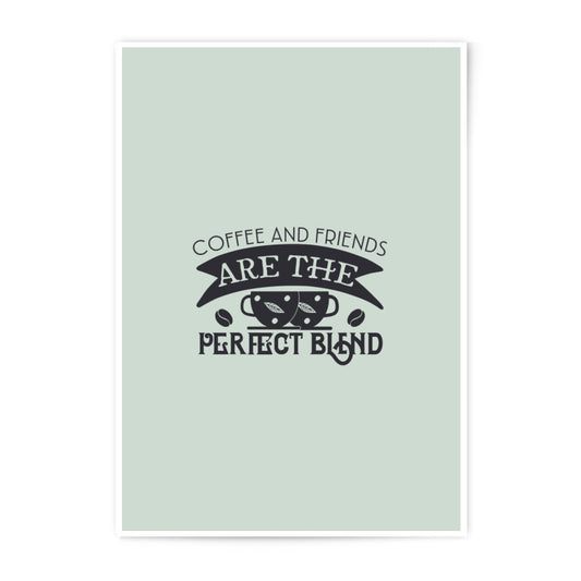 Coffee and Friends Photographic Print, Perfect Blend Wall Art, Kitchen Decor, Coffee Lover Gift, Home Decor, Modern Art - Tawshia