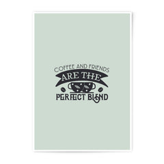 Coffee and Friends Photographic Print, Perfect Blend Wall Art, Kitchen Decor, Coffee Lover Gift, Home Decor, Modern Art - Tawshia