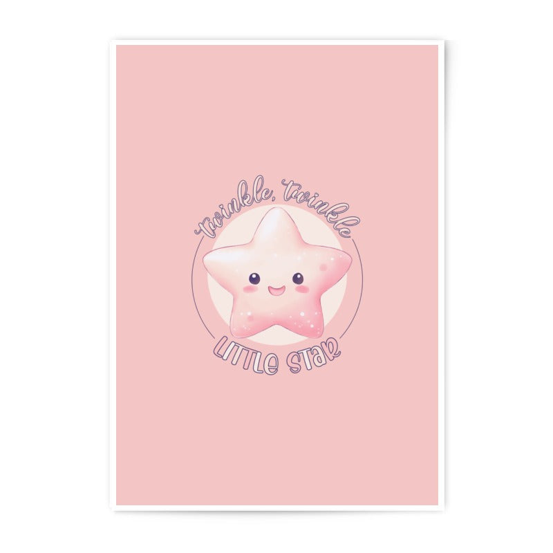 Twinkle Star Photographic Prints, Cute Nursery Art, Kids Room Decor, Baby Shower Gift, Celestial Decor, Kawaii Prints - Tawshia