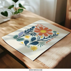 Floral Photographic Print, Botanical Wall Art, Modern Flower Decor, Abstract Floral Artwork, Nature Inspired Print, Home Decor - Tawshia