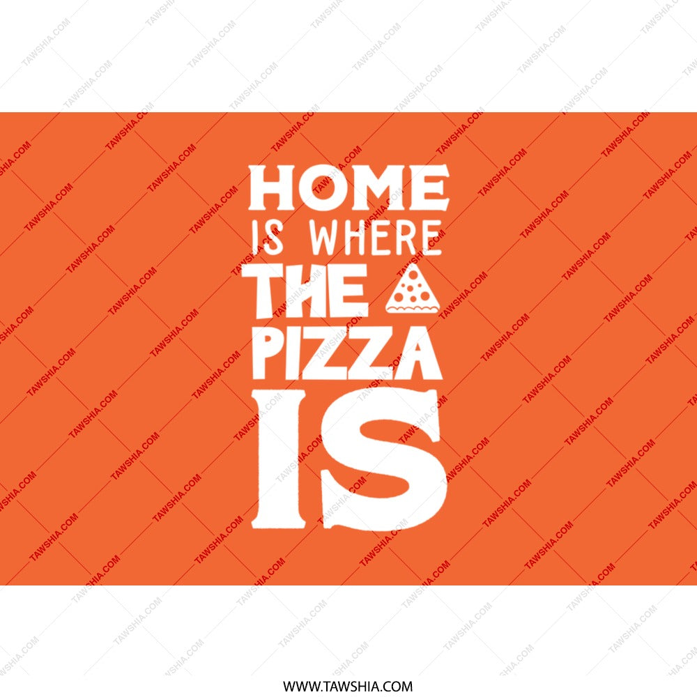 Pizza Lover Tumbler, Home Is Where The Pizza Is, Funny Food Tumbler, Pizza Gift, Foodie Gift, Novelty Tumbler, Gift For Her, Gift For Him - Tawshia
