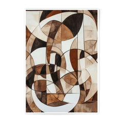 Abstract Art Photographic Prints, Geometric Brown Wall Decor, Modern Art Print, Minimalist Art, Arcs and Shapes Art Print, Home Decor - Tawshia