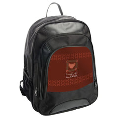 Stylish Backpack with Unique Red and Black Design product