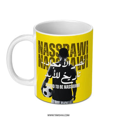 Nassrawi Fan Mug, Soccer Supporter, Football Lover, Arabic Text, Sports Gift, Sports Fan Gift, Proud Nassrawi, Soccer Theme, Cool Mug - Tawshia