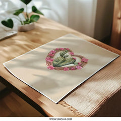 Cactus Heart Photographic Prints, Floral Wall Art, Desert Decor, Botanical Print, Succulent Artwork, Southwest Style - Tawshia