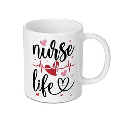 Nurse Life Mug, Gift for Nurse, Nursing Student, Medical Gift, Nurse Appreciation Gift, Heartbeat Mug, Nurse Coffee Mug, Doctor Mug - Tawshia