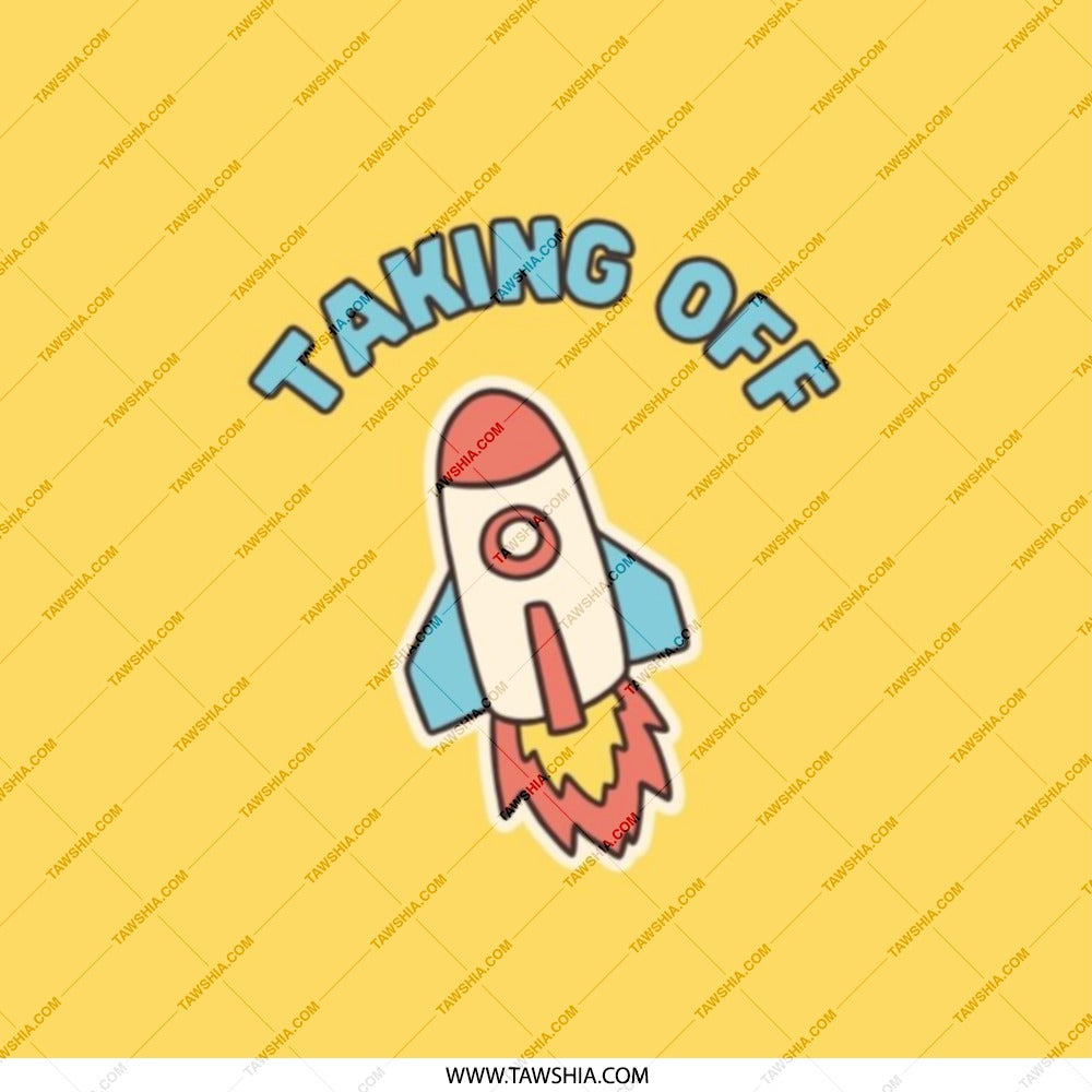Taking Off Rocket Pocket Mirror, Cute Space Travel Gift, Portable Mirror, On The Go Mirror, Fun Pocket Mirror - Tawshia