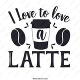 Latte Lover Pinback Button, Coffee Bean Pin, Coffee Addict Button, Cute Coffee Pin, Coffee Lover Gift, Caffeine Button, I Love Latte Pin - Tawshia