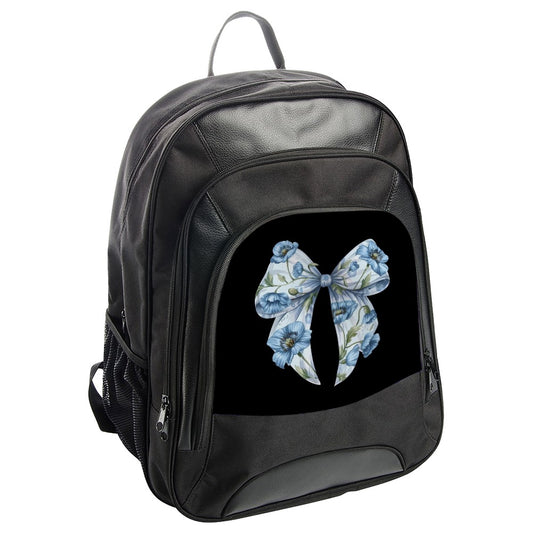Floral Bow Backpack, Stylish Backpack, Unique Pattern Backpack, Everyday Backpack, Cute Backpack, School Bag, Trendy Backpack, Gift for Her - Tawshia