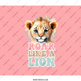 Roar Lion BackPack, Cute Lion Cub Back Pack, Animal BackPack, Lion Design Back Pack, School Book Bag, Everyday Backpack, Lion Lovers Gift - Tawshia