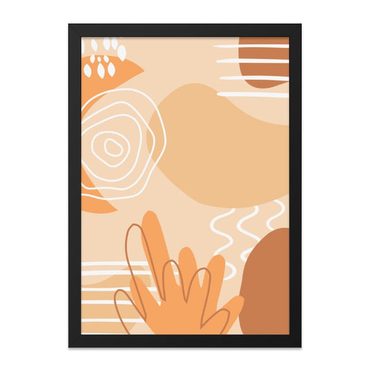 Abstract Shapes Art Print, Neutral Wall Art, Modern Art Poster, Boho Art Decor, Minimalist Wall Decor, Contemporary Art - Tawshia