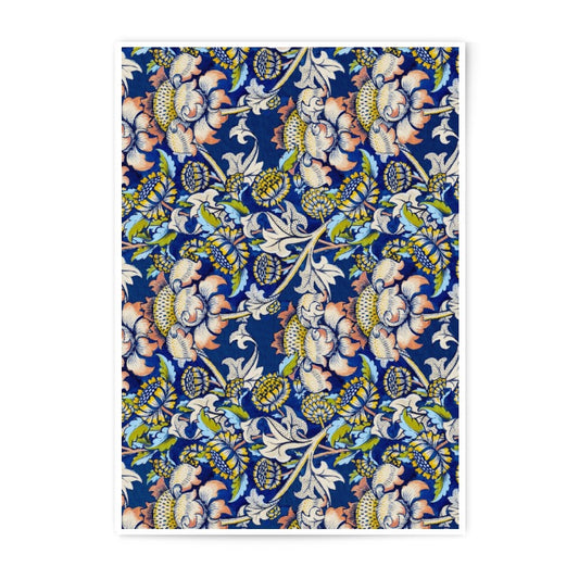 Floral Photographic Print, William Morris Style Art, Botanical Pattern, Home Decor, Wall Art, Gift Idea - Tawshia