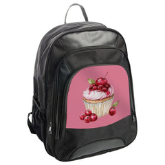 Cherry Cupcake BackPack, Sweet Treat, School Backpack, Yummy Design, Pink Backpack, Delicious Backpack, Backpack for Kids, Backpack for - Tawshia