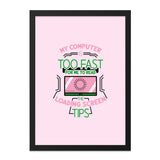 Funny Computer Wall Art, Gamer Wall Decor, Tech Humor Print, Geek Gift, Fast Computer Art, Loading Screen Tips, Techie Gift, Funny Tech Art - Tawshia