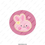Cute Bunny Pillow, Easter Decor Pillow, Pink Rabbit Throw Pillow, Nursery Decor, Spring Pillows, Baby Shower Gift, Kawaii Bunny - Tawshia