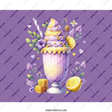 Lemon Honey Sundae Mouse Pad, Floral Computer Mat, Pretty Desk Decor, Office Gift, Kawaii Mousepad, Cute Mouse Pad, Honeycomb, Sweet Treat - Tawshia
