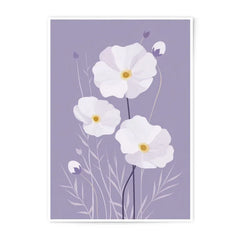 White Anemone Photographic Print, Floral Art Print, Botanical Wall Decor, Flower Photography, Home Decor, Gift Idea, Art for Living Room - Tawshia
