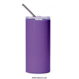 Lemon Honey Dessert Tumbler, Purple Floral Tumbler, Sweet Treat Tumbler, Tumbler Gift, Unique Drinkware, Honeycomb Design, Lemonade Cup - Tawshia