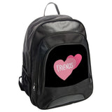 Friends Heart Backpack, Best Friends Gift, Friendship Backpack, Heart Design Backpack, Trendy Backpack, School Backpack, College Backpack - Tawshia