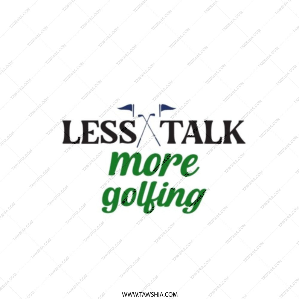 Golfing Pocket Mirror, Less Talk More Golfing, Golf Lover Gift, Sporty Compact Mirror, Golfer Accessory, Funny Golf Saying - Tawshia