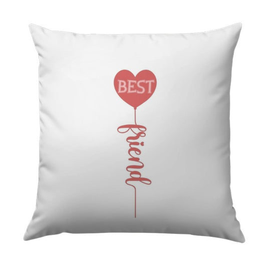 Best Friend Pillow, Heart Balloon Pillow, Friendship Gift Pillow, Decorative Pillow, Throw Pillow, Gift for Bestie - Tawshia