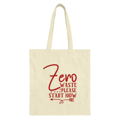 Zero Waste Tote Bag, Eco Friendly Bag, Reusable Shopping Bag, Sustainable Lifestyle Tote, Ethical Gift, Go Green Tote, Canvas Tote Bags - Tawshia