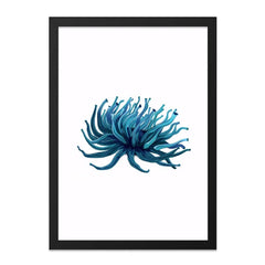 Teal Flower Wall Art, Floral Print, Botanical Decor, Modern Wall Decor, Living Room Art, Unique Art Print, Contemporary Home Decor - Tawshia