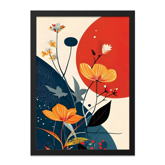 Abstract Floral Wall Art, Botanical Print, Modern Flower Art Print, Minimalist Floral Decor, Home Decor, Wall Decor, Gift Idea - Tawshia