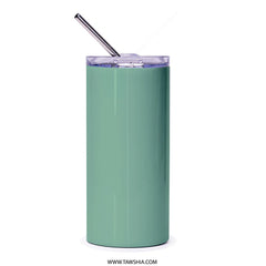 Sleek Green Insulated Travel Cup with Straw product type