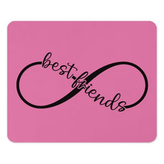 Best Friends Mouse Pad, Infinity Symbol, Friendship Gift, Pink Mousepad, Work From Home Decor, Office Accessories, Cute Desk Pad - Tawshia