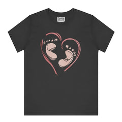 Baby Feet Heart Design Graphic T-Shirt product type