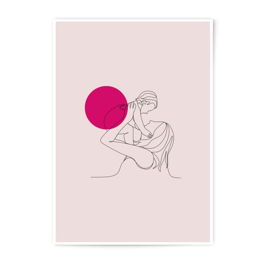 Mother and Child Print, Line Art Photographic Prints, Minimalist Art, Mom and Baby, Modern Wall Art, Nursery Decor, Gift for Mom - Tawshia
