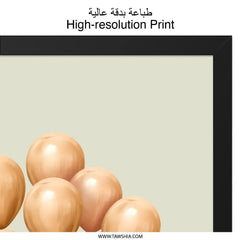 Gold Balloons Wall Art, Celebration Print, Party Decor, Elegant Balloons Art, Nursery Wall Decor, Festive Artwork, Golden Balloons Design - Tawshia