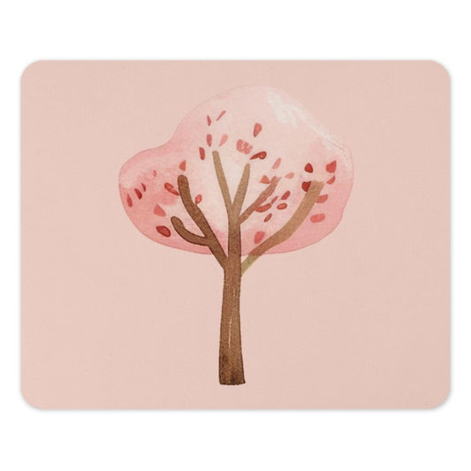 Pink Tree Mouse Pad, Watercolor Tree, Cute Mousepad, Desk Accessories, Office Decor, Computer Mouse Pad, Pink Desk Accessories, Work From - Tawshia