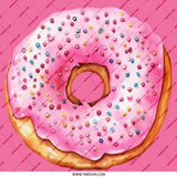Pink Donut Pinback Button, Sprinkle Donut Button, Cute Food Pin, Sweet Treat Button, Bakery Gift Idea, Foodie Pin, Pink Aesthetic - Tawshia