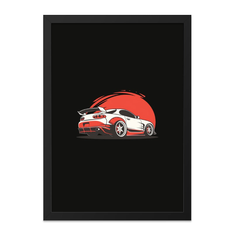 Toyota Supra Wall Art, JDM Car Poster, Japanese Sports Car Print, Car Enthusiast Gift, Automotive Decor, Framed Wall Decor - Tawshia