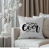 Best Mom Ever Pillow, Mothers Day Pillow, Mom Gift Idea, Decorative Pillow, Heart Arrow Pillow, Gift For Her, Cozy Pillow - Tawshia