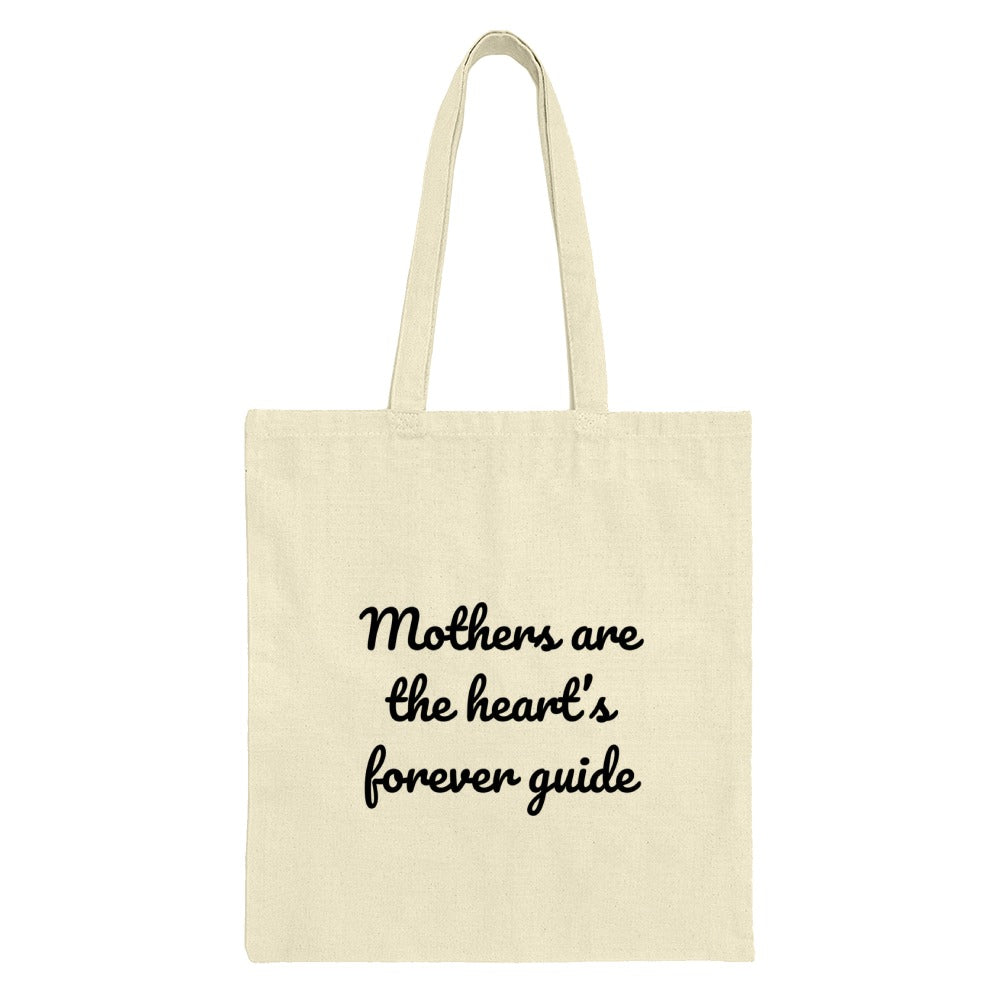 Mothers Heart Tote, Forever Guide Bag, Mom Gift, Mothers Day, Shopping Bag, Cute Tote, Quote Tote, Everyday Tote, Gift for Her - Tawshia