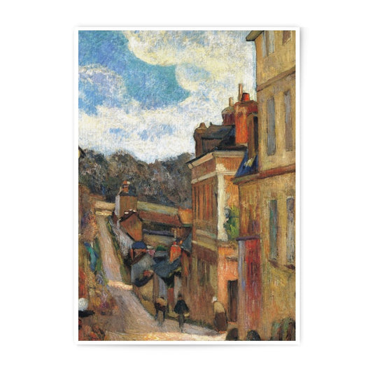 Pontoise Rue de Pontoise Photographic Print, Camille Pissarro Art, Impressionist Artwork, French Town Scene, Vintage Wall Decor - Tawshia