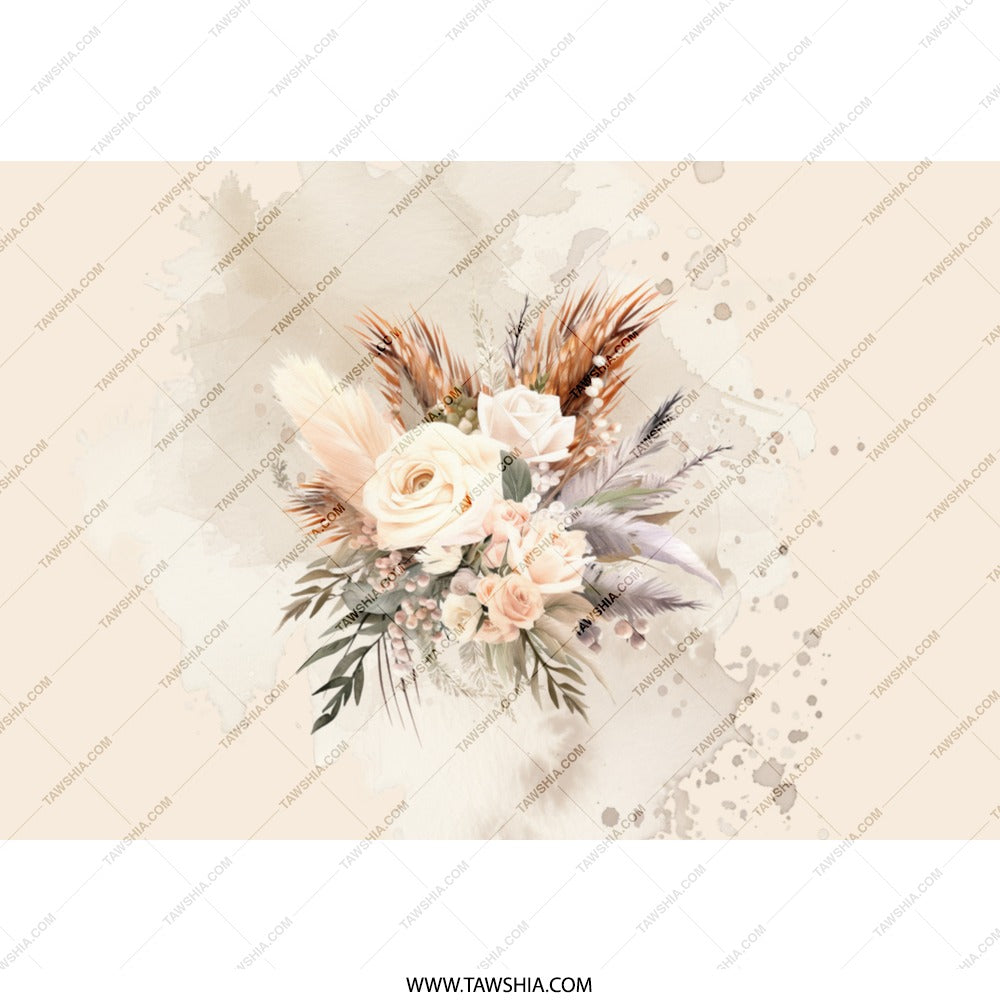 Floral Bouquet Tumbler, Flower Tumbler, Elegant Tumbler, Rose Tumbler, Gift for Her, Unique Tumbler Design, Stylish Cup - Tawshia
